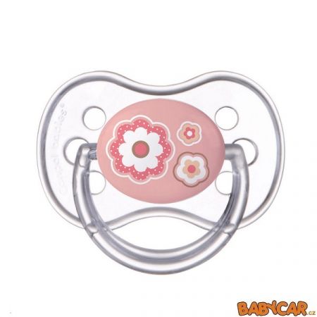 CANPOL BABIES latexový dudlík třešinka NEWBORN BABY 6-18m 1ks Růžová
