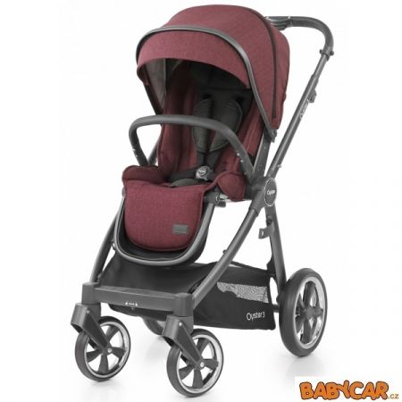 BABYSTYLE sportovní kočárek OYSTER 3 Berry (City Grey rám)