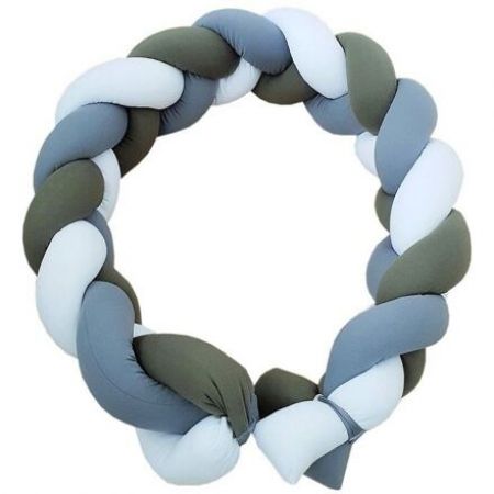 Infantilo mantinel do postýlky Cop white/grey/olive