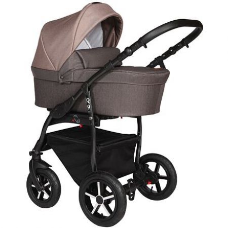 Kočárek Baby Merc Q9 2019 trojkombinace černý rám s autosedačkou Q9/175B