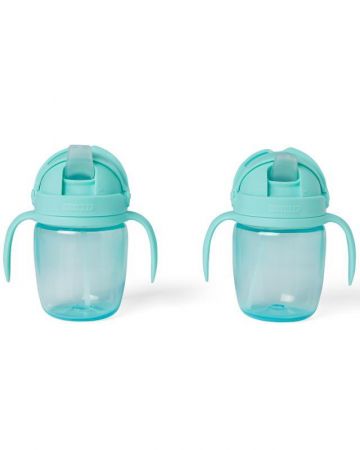 SKIPHOP SKIP HOP Hrnek rostoucí Sip-to-Straw Teal 6 m+