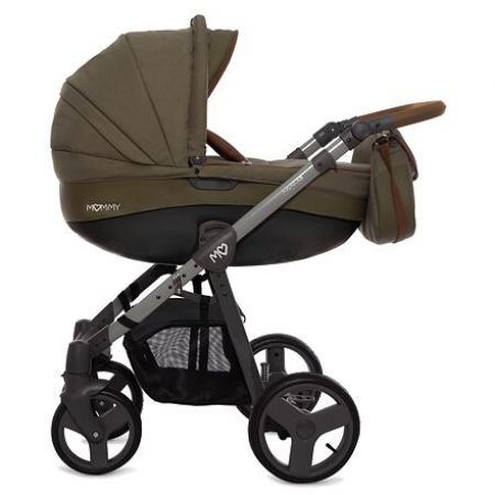 Kočárek Baby Active Mommy 2019 trojkombinace s autosedačkou Khaki