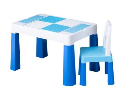 TEGA Dětská sada stoleček a židlička Multifun - Modrá