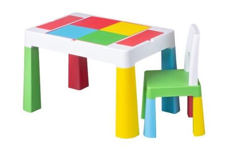 TEGA Dětská sada stoleček a židlička Multifun - Multicolor