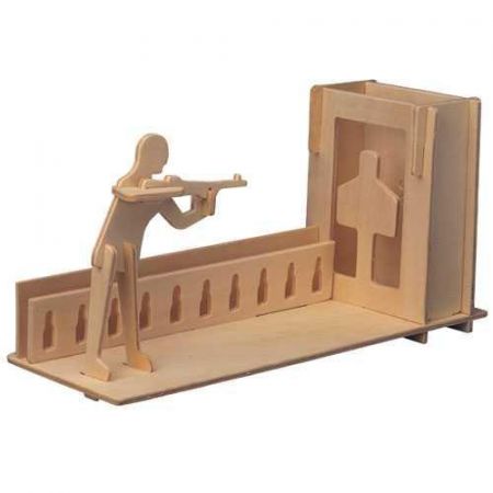 Woodcraft construction kit Woodcraft Dřevěné 3D puzzle stojánek na tužky střelba