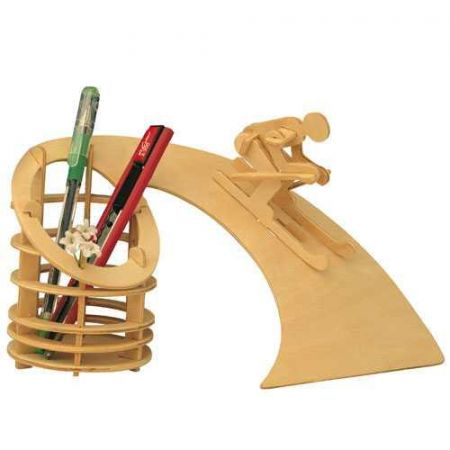 Woodcraft construction kit Woodcraft Dřevěné 3D puzzle stojan na tužky sjezd