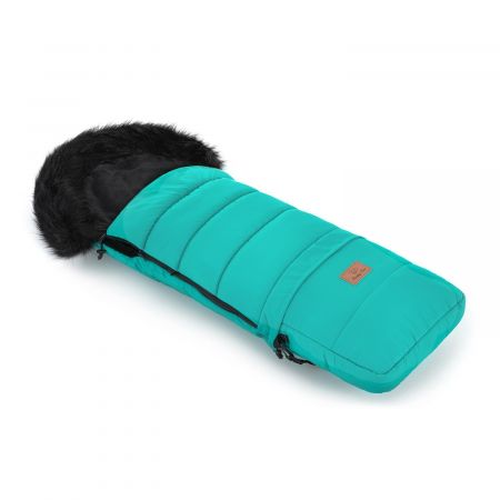 Zimní fusak HappyBee Combi SPORT s kožíškem Turquoise