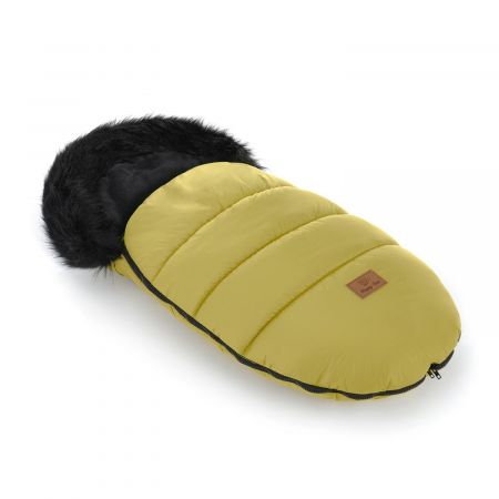 Zimní fusak HappyBee Trinity SPORT s kožíškem Yellow