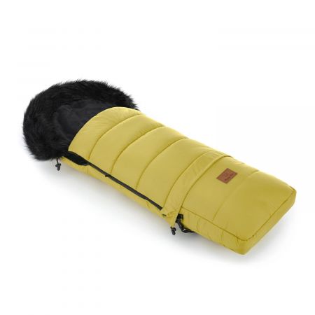 Zimní fusak HappyBee Combi SPORT s kožíškem Yellow