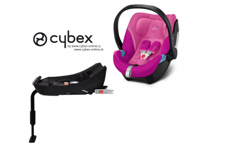 Autosedačka Cybex ATON 5 + základna do auta BASE 2-FIX 2022 Magnolia Pink