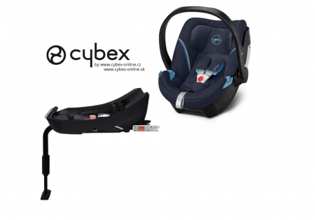 Autosedačka Cybex ATON 5 + základna do auta BASE 2-FIX 2022 Navy Blue