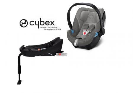 Autosedačka Cybex ATON 5 + základna do auta BASE 2-FIX 2022 Soho Grey