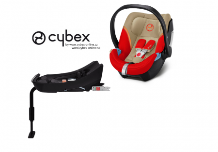 Autosedačka Cybex ATON 5 + základna do auta BASE 2-FIX 2022 Autumn Gold