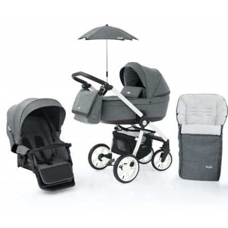 Babystyle Prestige3 Active (white/ black) 6v1 Misty Grey 2021