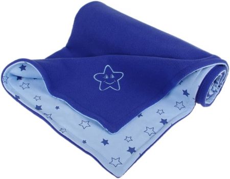 Kaarsgaren Dětská deka modrá hvězdička fleece bavlna KAA-12025