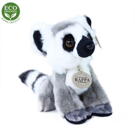 RAPPA | Plyšový lemur sedící 18 cm ECO-FRIENDLY DS66750198