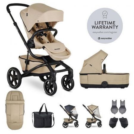 Easywalker Set XXL kočárek kombinovaný Jimmey s příslušenstvím-Sand Taupe