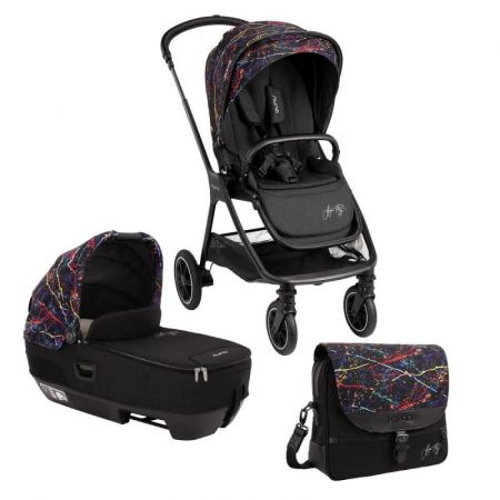 Nuna TRIV next + CARI next + Diaper bag Rainbow by Georgette Polizzi