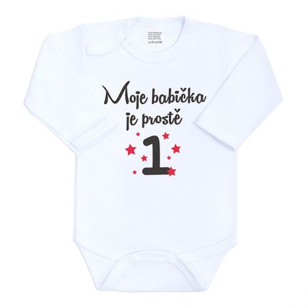 NEW BABY Body s potiskem New Baby Moje babička je prostě jednička