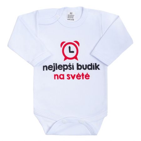 NEW BABY Body s potiskem New Baby nejlepší budík na světě