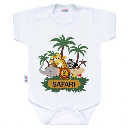 Body s potiskem New Baby SAFARI Velikost: 86 (12-18m)