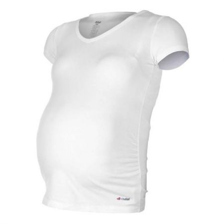Little Angel (DITA) Tričko těhotenské KR tenké Outlast® Bílá Vel. XL
