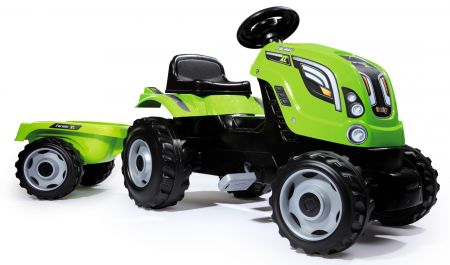 Smoby Šlapací traktor Farmer XL zelený s vozíkem