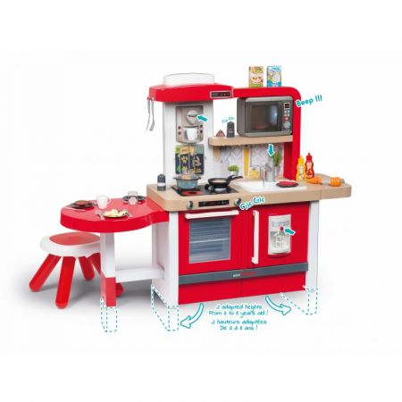 Smoby Dětská kuchyňka mini Tefal Evolutive Gourmet + židlička