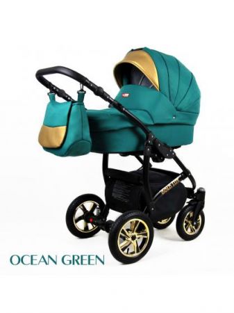 Raf-Pol Gold Lux ALU 3v1 OCEAN GREEN 2021, A Barva Tmavě zelená, A Barva rámu Černá