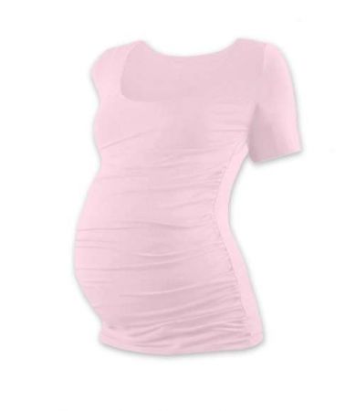 Těhotenské tričko, KR, světle růžová XXL/XXXL