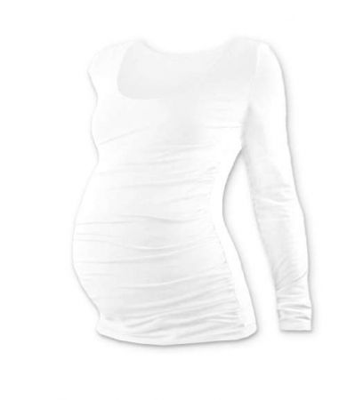 Těhotenské tričko, DR, bílá M/L