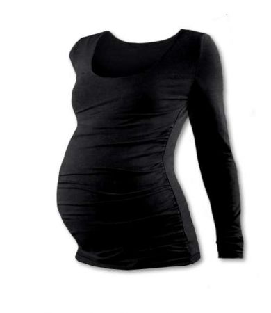 Těhotenské tričko, DR, černá M/L