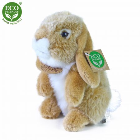 RAPPA | Plyšový králík béžový stojící 18 cm ECO-FRIENDLY DS17150649
