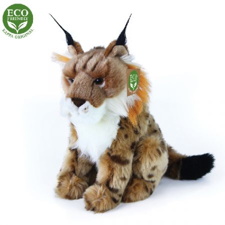 RAPPA | Plyšový rys sedící 25 cm ECO-FRIENDLY DS11796761