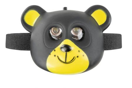 Oxe LED čelová svítilna Medvěd černý