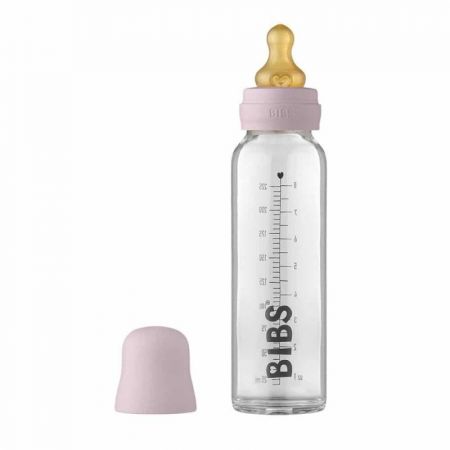 BIBS Baby Bottle skleněná láhev 225ml-Dusky Lilac