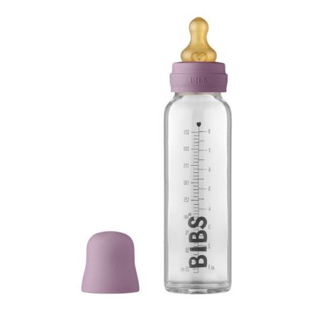 BIBS Baby Bottle skleněná láhev 225ml-Mauve