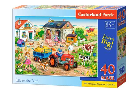 Castorland Puzzle Maxi Život na farmě 40 dílků