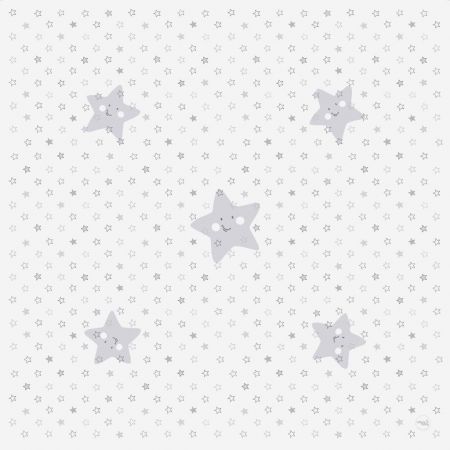 Ceba Less mess mat - ochranná podložka (120x120) Hvězdy šedá