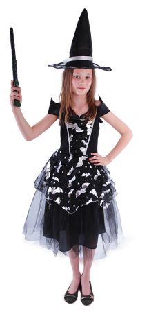 RAPPA | Dětský kostým netopýrka čarodějnice/Halloween (S) EKO DS97979051