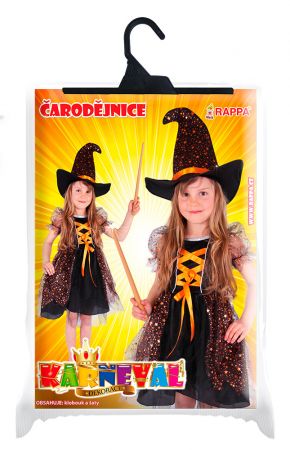 RAPPA | Dětský kostým čarodějnice/Halloween hvězdička (M) DS20378896