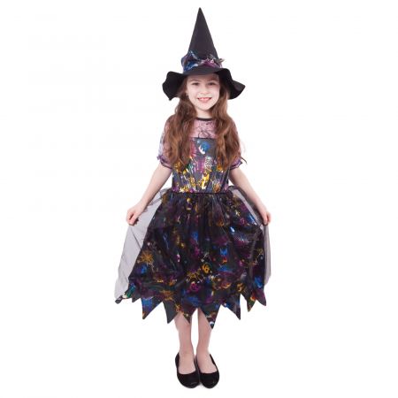 RAPPA | Dětský kostým čarodějnice barevná/Halloween (M) e-obal DS36488181