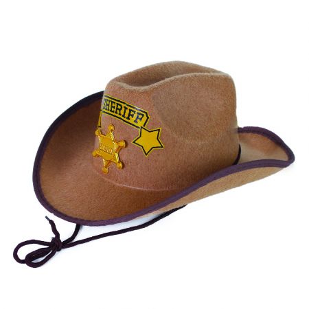 RAPPA | Dětský klobouk hnědý šerif DS10623701