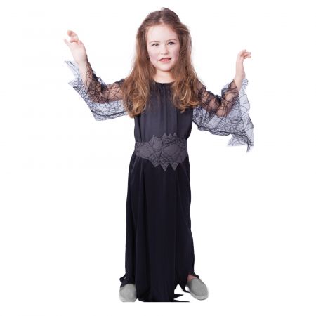 RAPPA | Dětský kostým černá čarodějnice/Halloween (M) DS91672236