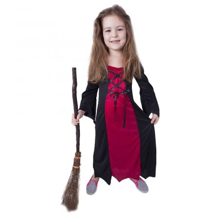 RAPPA | Dětský kostým bordó čarodějnice / Halloween (M) DS14849046