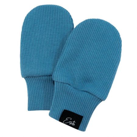ESITO Kojenecké rukavice žebrované Color Blue Vel. 68