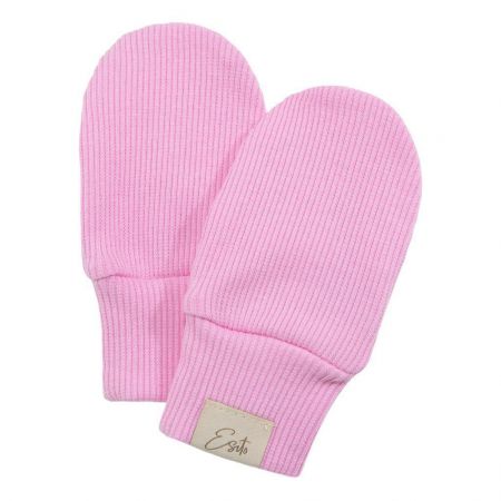 ESITO Kojenecké rukavice žebrované Color Pink Vel. 68
