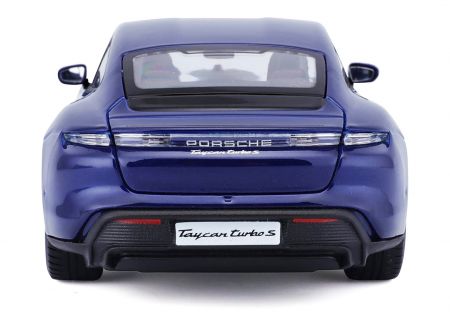 Bburago 1:24 Porsche Taycan Turbo S 2019 Carrara Blue - II. jakost