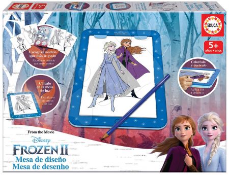Educa Kreslení Frozen 2 Disney tablet s předlohami a doplňky pro děti od 5 let