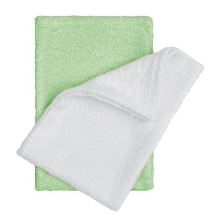 T-tomi Koupací žínky - rukavice 2 ks Zelená + bílá